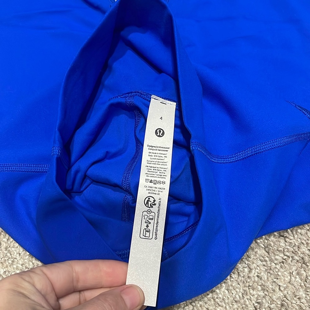 Lululemon Align HR tights CERULEAN BLUE Sz 4 28” - Picture 7 of 11
